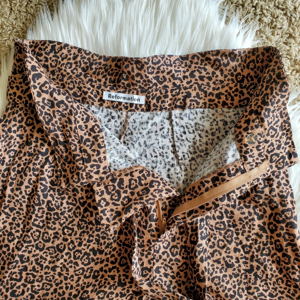 Reformation Jackie Bengal Print Wide Leg Pants - Picture 4 of 6
